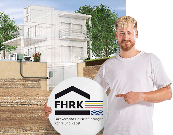 Sascha Galbusera mit dem Logo des FHRK